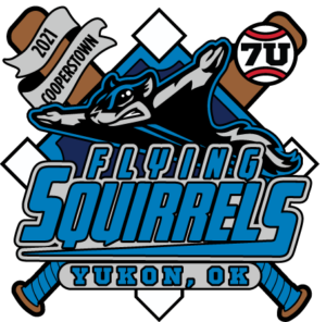 Flying Squirrels 7U baseball trading pin