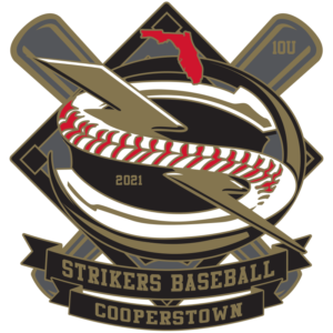 Baseball pin in polished gold.